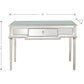 HomeRoots Silver Leaf Console Table With Antiqued Finish