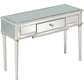 HomeRoots Silver Leaf Console Table With Antiqued Finish
