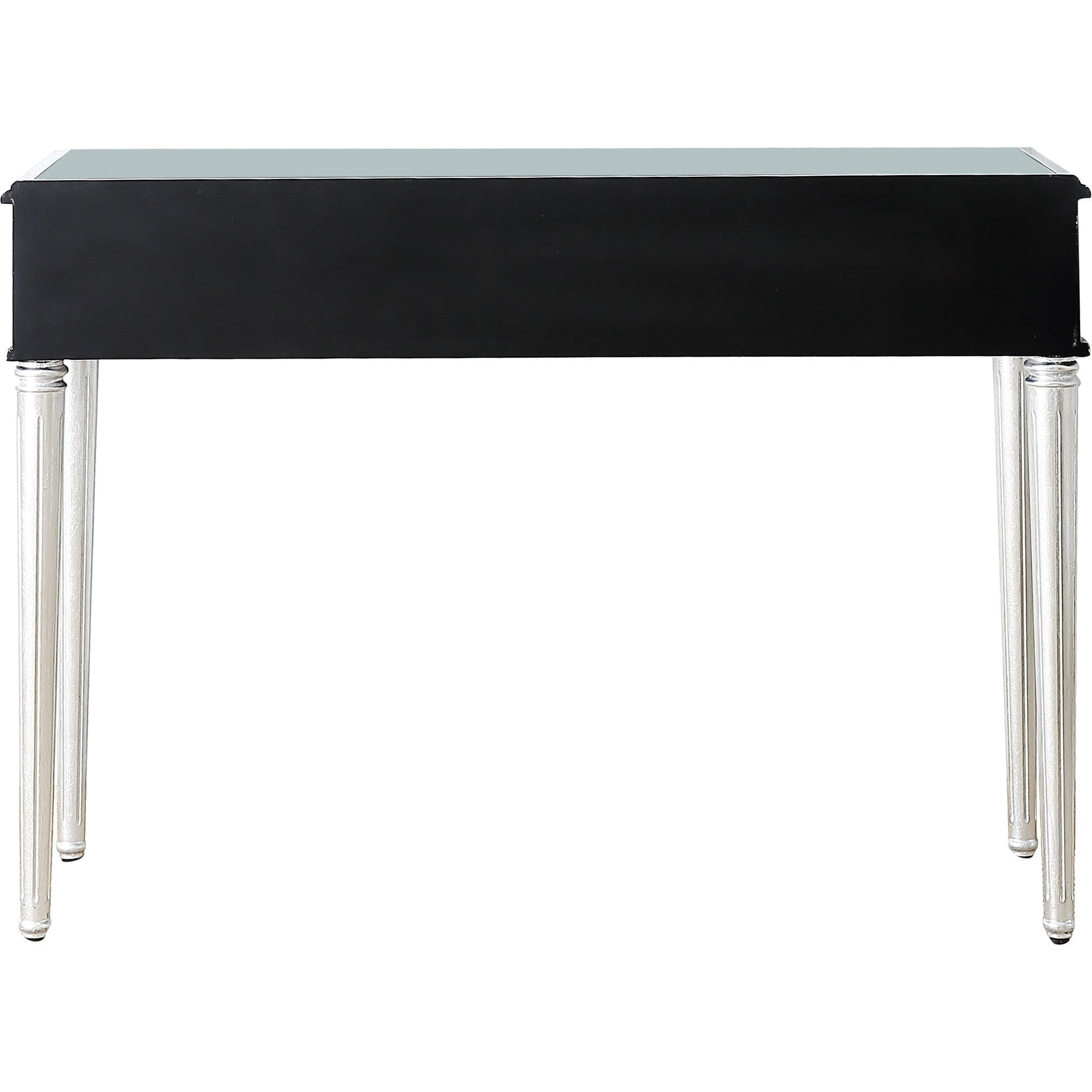 HomeRoots Silver Leaf Console Table With Antiqued Finish