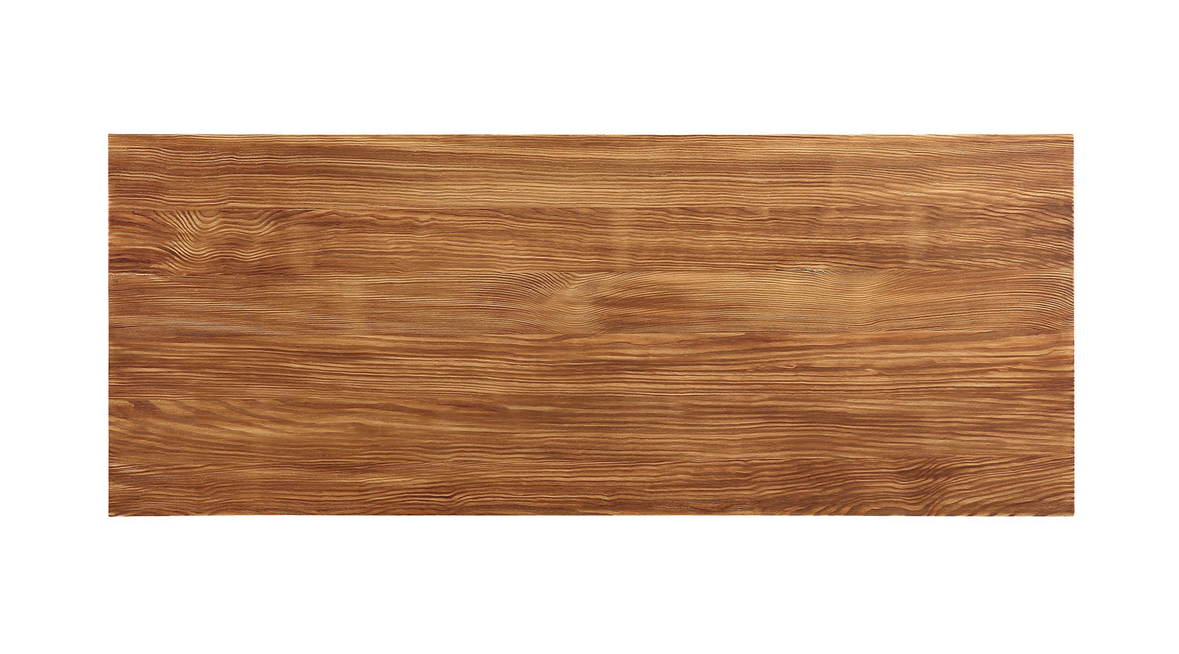 HomeRoots Sleek Natural Finish Rectanglular Top Bar Table With Gunmetal Finish