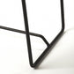 HomeRoots Sleek Wood And Black Metal Counter Stool