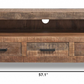 HomeRoots Solid Wood 3 Drawer TV Stand and Media Console