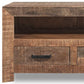 HomeRoots Solid Wood 3 Drawer TV Stand and Media Console