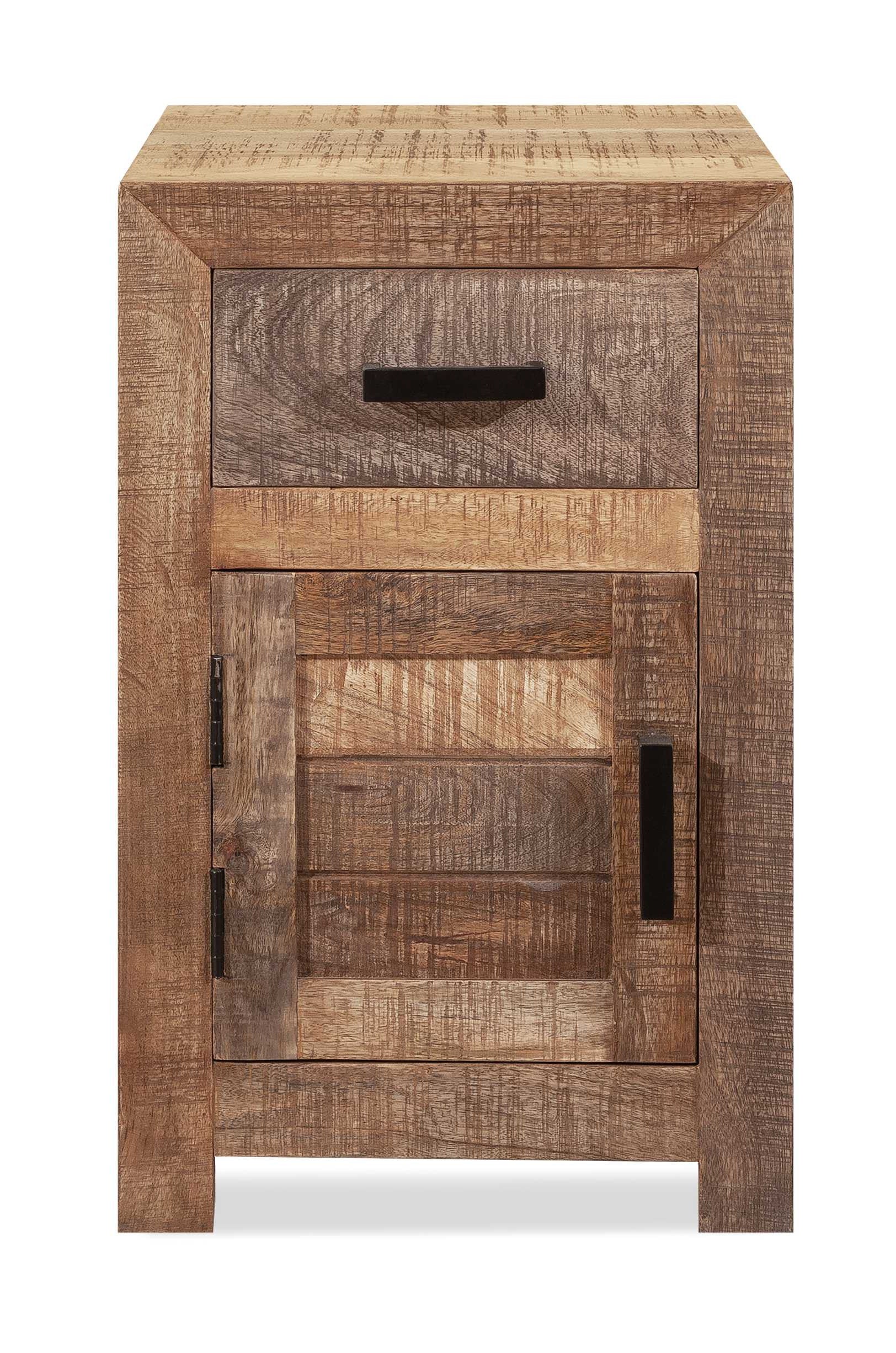 HomeRoots Solid Wood Butcher Block Accent Cabinet or Nightstand