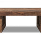 HomeRoots Solid Wood Butcher Block Dining Bench in Brown Finish