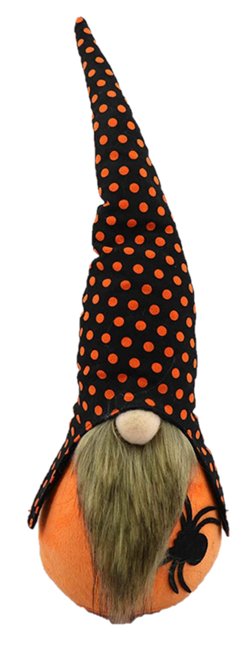 HomeRoots Spooky Orange and Black Halloween Gnome