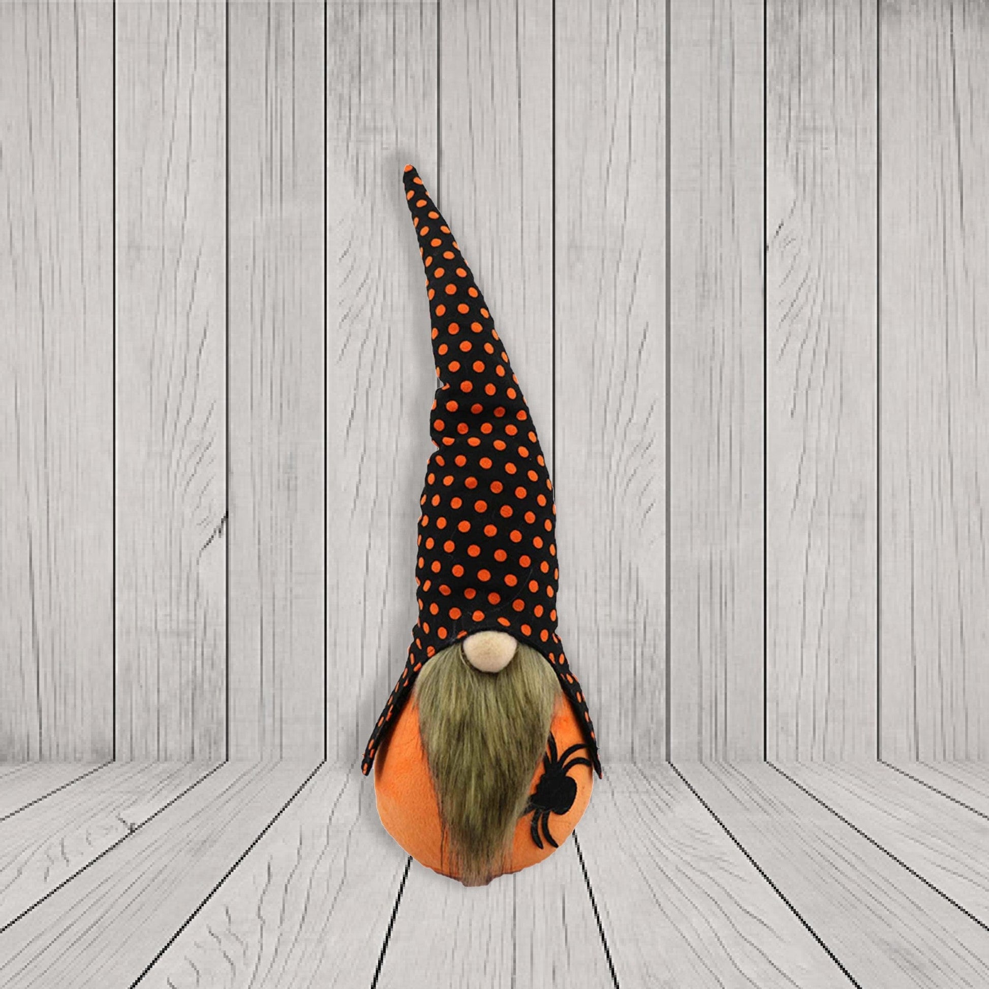 HomeRoots Spooky Orange and Black Halloween Gnome