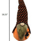 HomeRoots Spooky Orange and Black Halloween Gnome