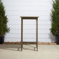 HomeRoots Square Bar Table With Distressed Grey Finish