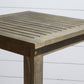 HomeRoots Square Bar Table With Distressed Grey Finish