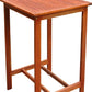 HomeRoots Square Bar Table in Chestnut Brown Finish