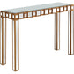 HomeRoots Square Reflective Mirror and Console Table