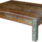 HomeRoots Square Wooden Coffee Table With Distressed Wood Finish