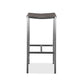 HomeRoots Stainless Steel Square Bar Stool in Set of 4