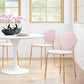 HomeRoots Stylish Pink Velvet And Gold Finish Dining or Accent Chairs in Set of 2