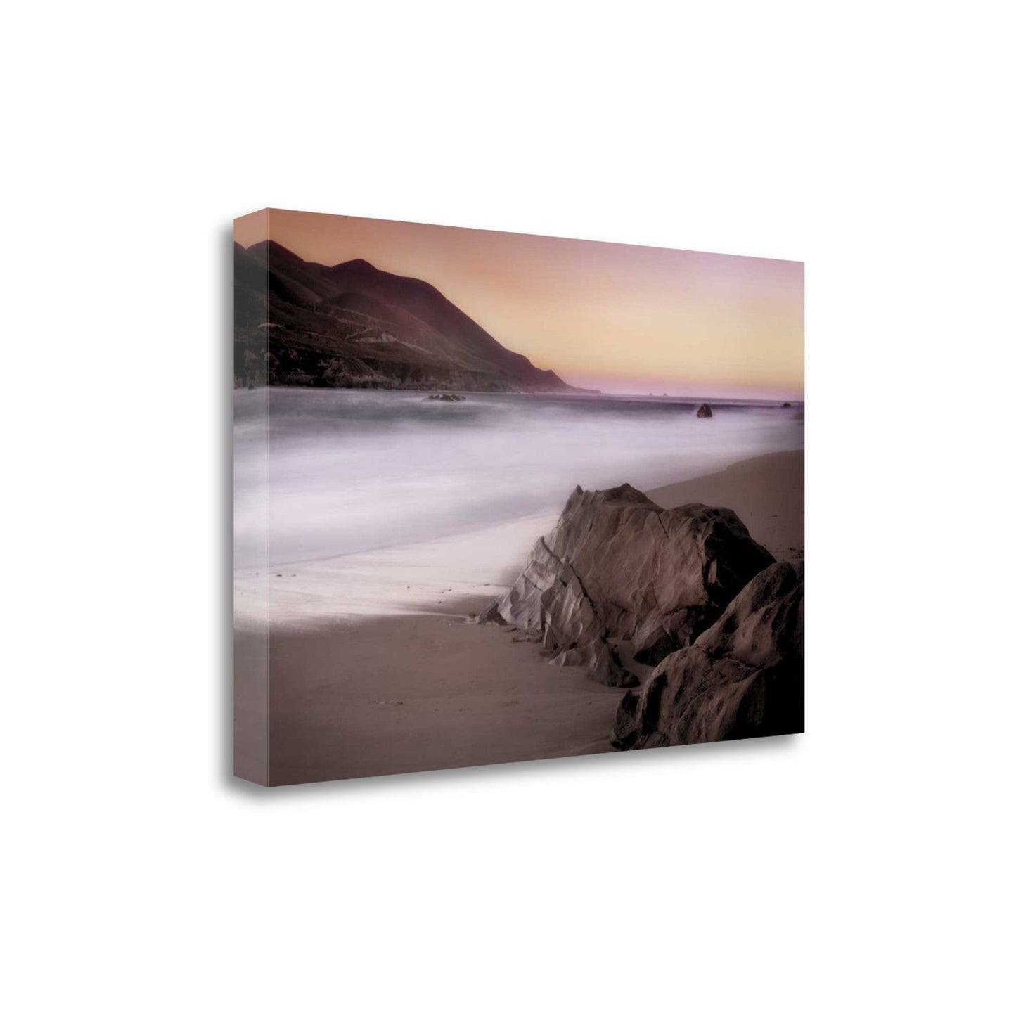HomeRoots Sunset Over Mountains and Beach 1 Giclee Wrap Canvas Wall Art