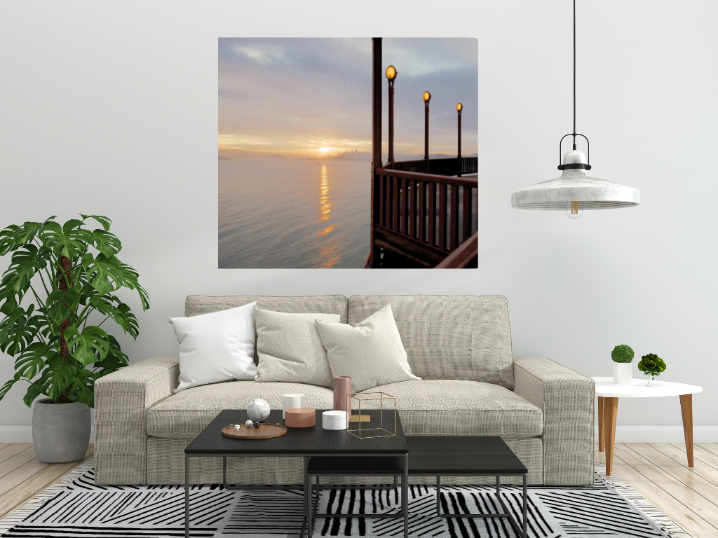 HomeRoots Sunset View on the Balcony 2 Giclee Wrap Canvas Wall Art