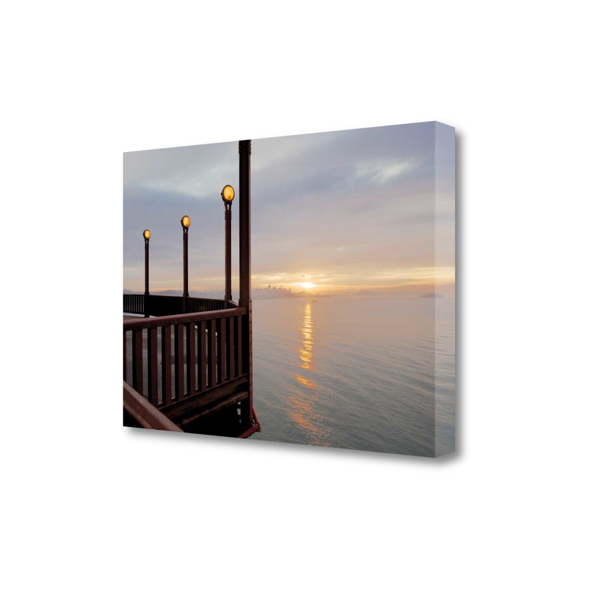 HomeRoots Sunset View on the Balcony 2 Giclee Wrap Canvas Wall Art