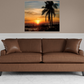 HomeRoots Sunset on the Beach 2 Giclee Wrap Canvas Wall Art
