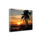 HomeRoots Sunset on the Beach 2 Giclee Wrap Canvas Wall Art