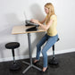 HomeRoots Tall Swivel Active Balance Chair in Black Finish