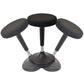 HomeRoots Tall Swivel Active Balance Chair in Black Finish