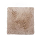 HomeRoots Taupe Natural Sheepskin Seat Chair Cover
