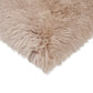 HomeRoots Taupe Natural Sheepskin Seat Chair Cover