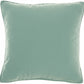HomeRoots Teal Green Velour Throw Pillow