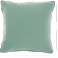 HomeRoots Teal Green Velour Throw Pillow