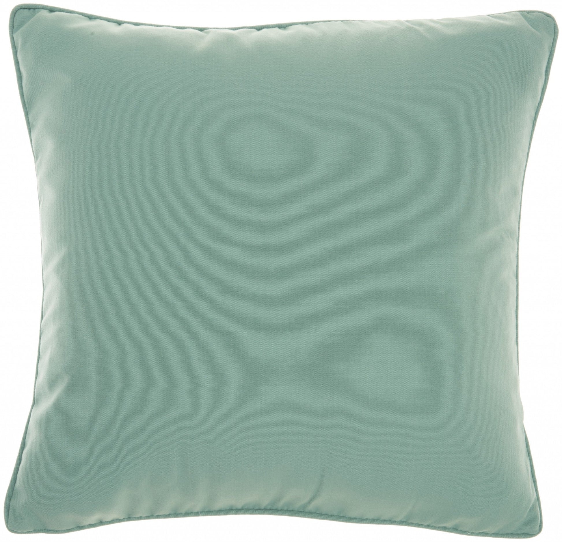 HomeRoots Teal Green Velour Throw Pillow