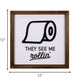 HomeRoots They See Me Rollin' Framed Wall Art