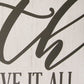 HomeRoots Together We Have It All Oversized Wall Art