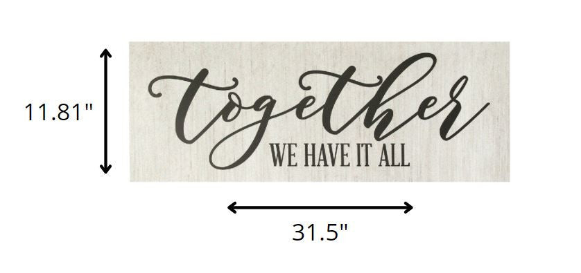 HomeRoots Together We Have It All Oversized Wall Art