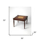 HomeRoots Traditional Cherry Multi Game Table in Dark Brown Finish