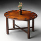 HomeRoots Traditional Cherry Table in Dark Brown Finish