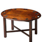HomeRoots Traditional Cherry Table in Dark Brown Finish