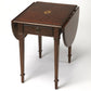 HomeRoots Traditional Drop Leaf Table in Cherry Brown Finish