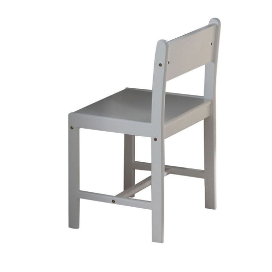 HomeRoots Traditional Wooden Chair In White Finish