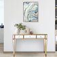 HomeRoots Trim Console Table With Gold Finish