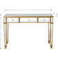 HomeRoots Trim Console Table With Gold Finish