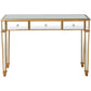 HomeRoots Trim Console Table With Gold Finish