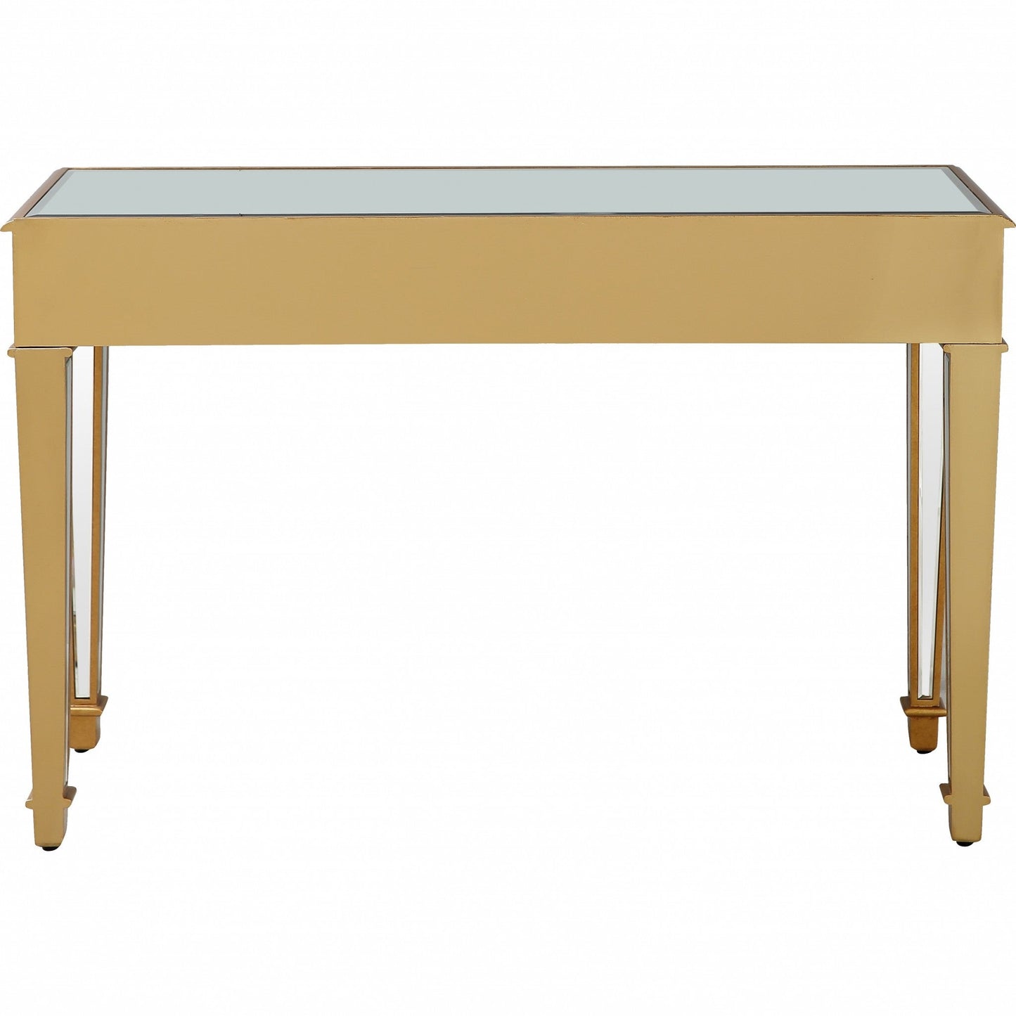 HomeRoots Trim Console Table With Gold Finish