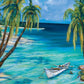 HomeRoots Tropical Beach View 4 Giclee Wrap Canvas Wall Art