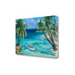 HomeRoots Tropical Beach View 5 Giclee Wrap Canvas Wall Art
