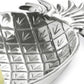 HomeRoots Tropical Pineapple Shaped Serving Bowl in Silver Finish