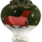 HomeRoots Trotting Dog in Comfy Christmas Attire Hand Painted Mouth Blown Glass Ornament