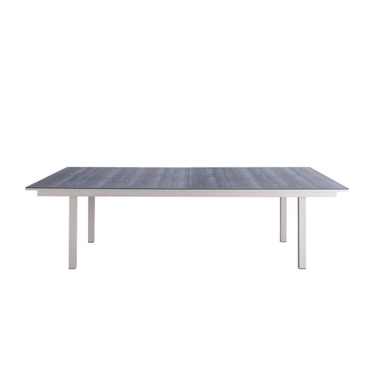 HomeRoots Two In One Dining And Ping Pong Table in Grey Finish