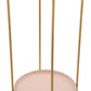 HomeRoots Two Level Side Table With White and Gold Finish