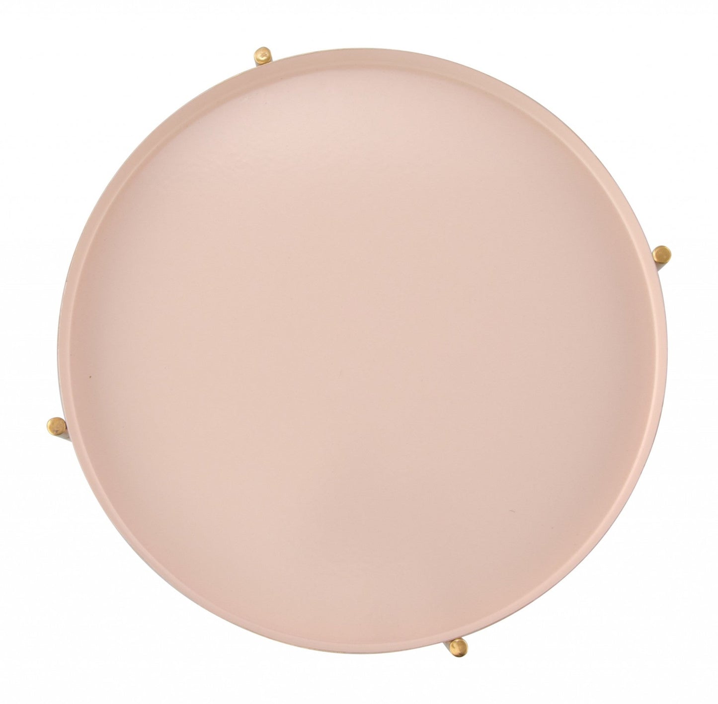 HomeRoots Two Level Side Table With White and Gold Finish